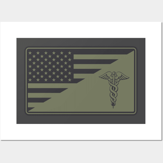 Combat Medic Patch (subdued) Wall Art by TCP